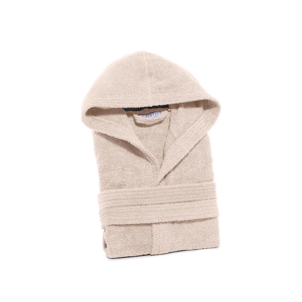 Accappatoio in Spugna di cotone Con Cappuccio Caleffi Minorca Unisex