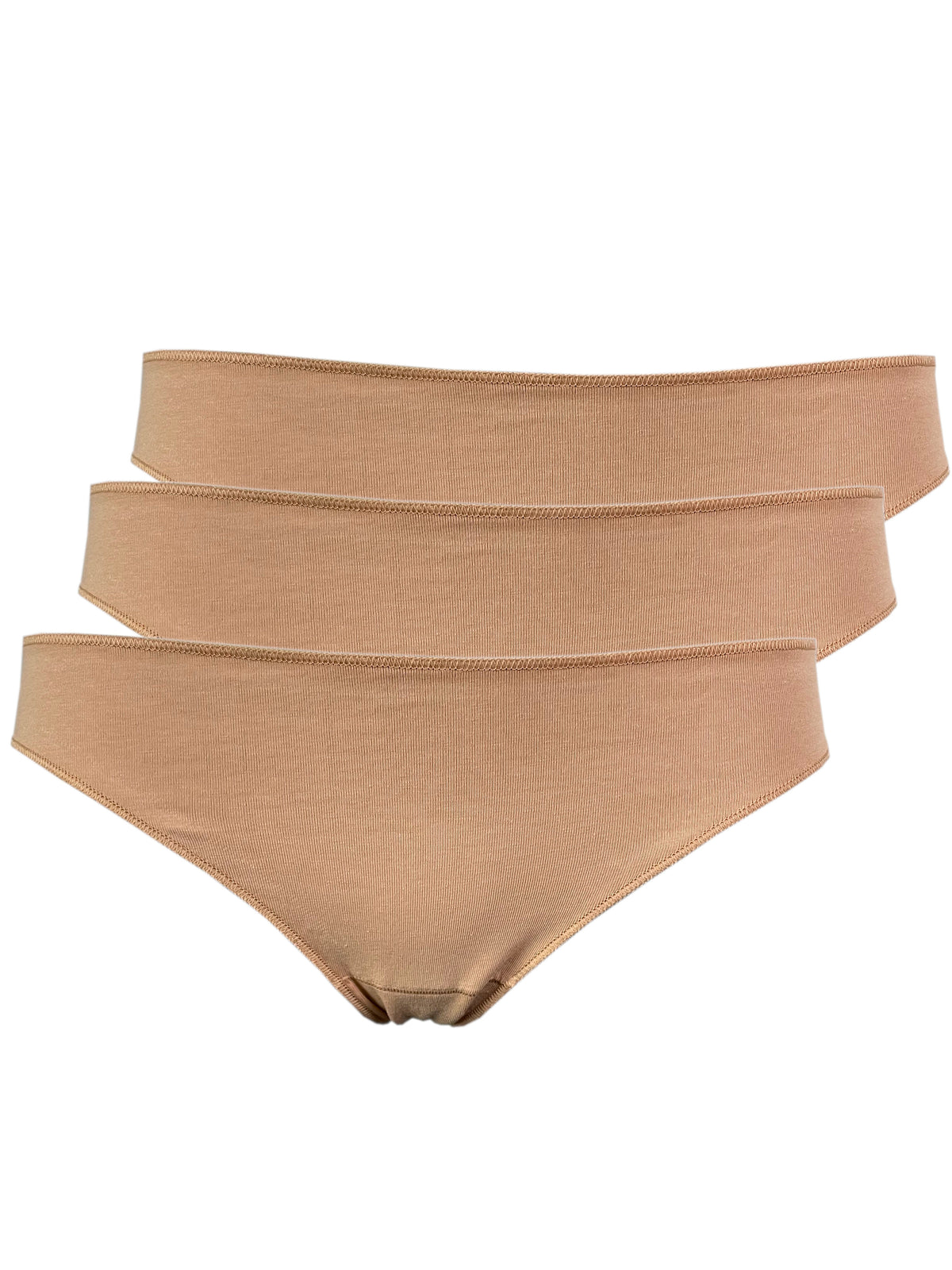 Mini slip donna Cotonella 3 Pack - Nudo