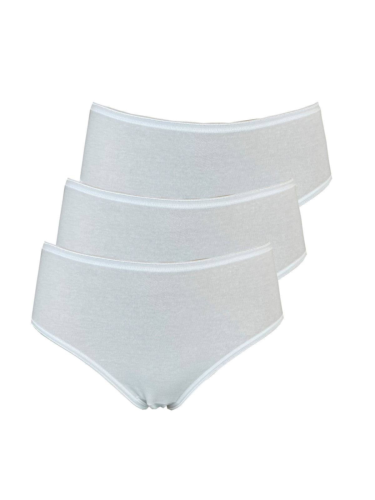 Slip donna midi 3 pack Cotonella - Bianco